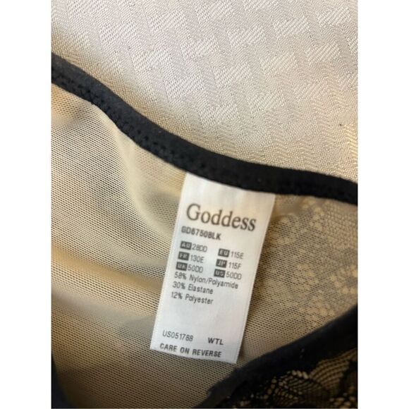 Goddess 50DD black lace bra - Picture 5 of 5
